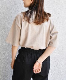 SHIPS any(�V�b�v�X �G�j�B)��SHIPS any: "COTTON USA"  �w�r�[�E�F�C�g �N���[�l�b�N �|�P�b�g T�V���c(T�V���c/�J�b�g�\�[)