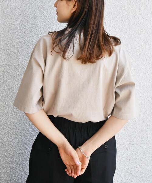 SHIPS any(シップス エニィ)の「SHIPS any: "COTTON USA" ヘビーウェイト クルーネック ポケット Tシャツ(Tシャツ/カットソー・メンズ・ブラック/ライトカーキ/ホワイト/コバルトブルー/バイオレット・LARGE/SMALL/X-LARGE/MEDIUM)」の19枚目の写真