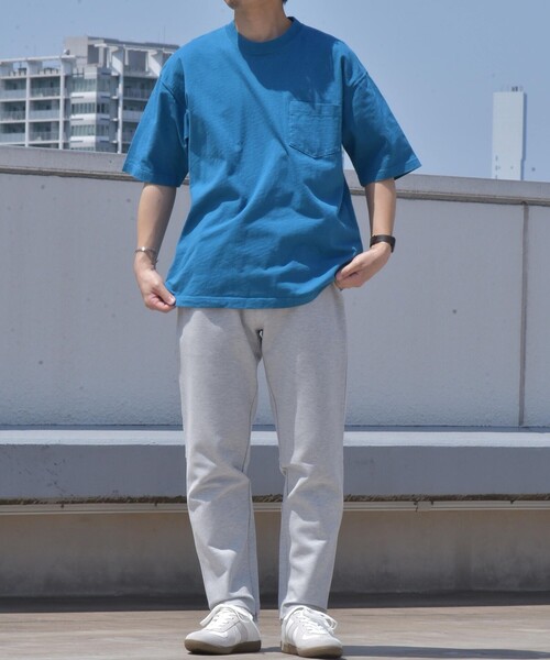 SHIPS any(シップス エニィ)の「SHIPS any: "COTTON USA" ヘビーウェイト クルーネック ポケット Tシャツ(Tシャツ/カットソー・メンズ・ブラック/ライトカーキ/ホワイト/コバルトブルー/バイオレット・LARGE/SMALL/X-LARGE/MEDIUM)」の20枚目の写真