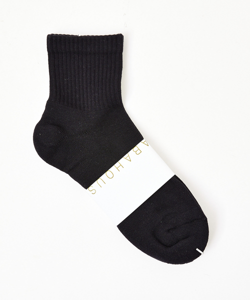 ABAHOUSE（アバハウス）の「【定番/クォーター丈】無地 リブソックス（ソックス/靴下・メンズ・ホワイト/ブラック/グレー・フリー）」の3枚目の写真