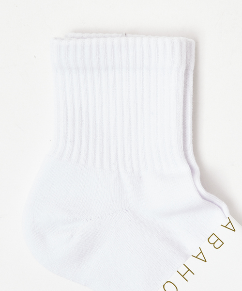 ABAHOUSE（アバハウス）の「【定番/クォーター丈】無地 リブソックス（ソックス/靴下・メンズ・ホワイト/ブラック/グレー・フリー）」の6枚目の写真