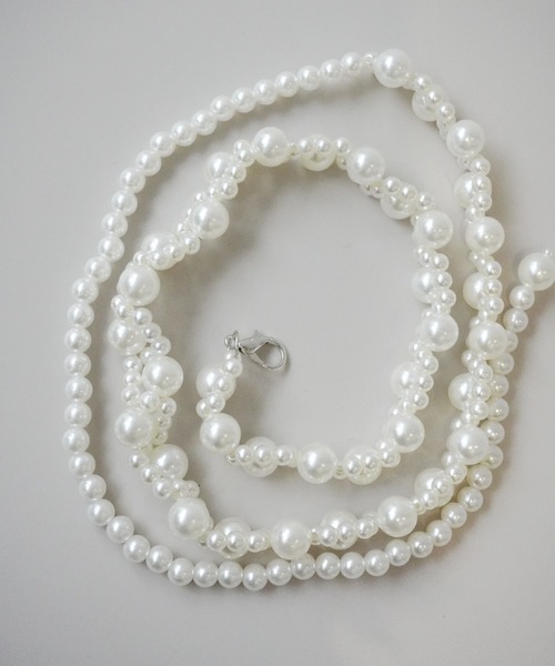 Port(ポート)の「パール ウエスト ベルト / 細ベルト #_(ベルト・レディース・ホワイト系その他/ホワイト/アイボリー・FREE)」の2枚目の写真