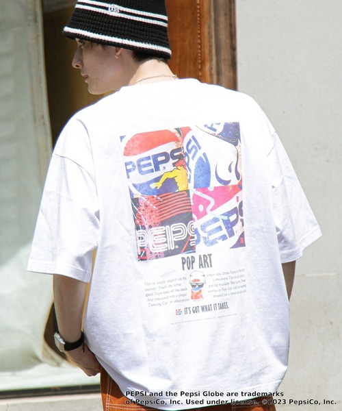 PEPSI(ペプシ)の「【PEPSI/ペプシ】コラボプリントTシャツ(Tシャツ/カットソー・メンズ・ホワイト系その他3/ホワイト/ホワイト系その他2/ホワイト系その他4・SMALL/MEDIUM/LARGE)」の2枚目の写真