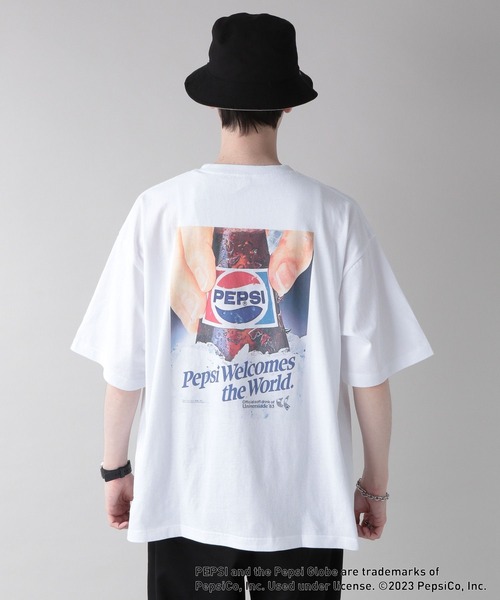 PEPSI(ペプシ)の「【PEPSI/ペプシ】コラボプリントTシャツ(Tシャツ/カットソー・メンズ・ホワイト系その他3/ホワイト/ホワイト系その他2/ホワイト系その他4・SMALL/MEDIUM/LARGE)」の7枚目の写真