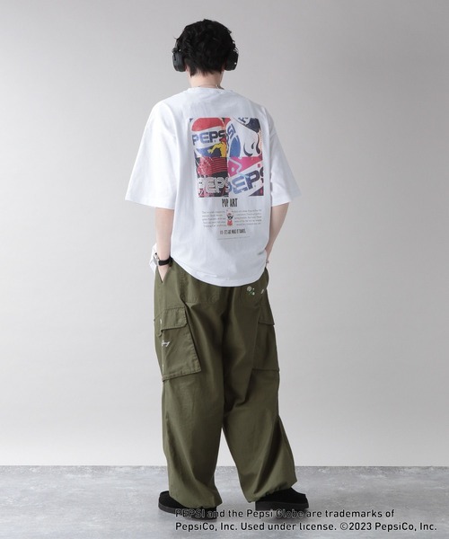 PEPSI(ペプシ)の「【PEPSI/ペプシ】コラボプリントTシャツ(Tシャツ/カットソー・メンズ・ホワイト系その他3/ホワイト/ホワイト系その他2/ホワイト系その他4・SMALL/MEDIUM/LARGE)」の5枚目の写真