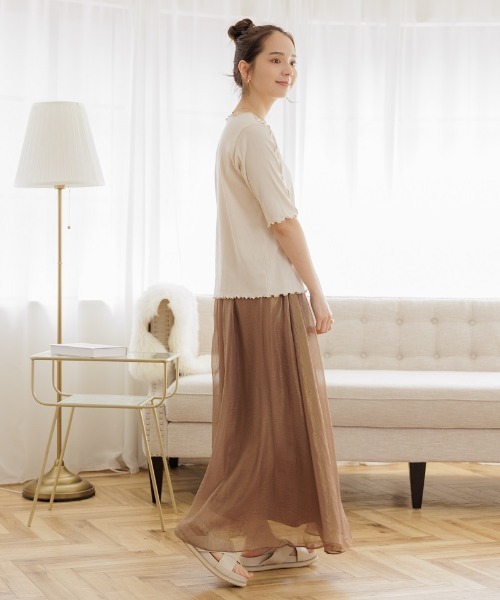 flower（フラワー）の「ブロッサムハーフトップ（Tシャツ/カットソー・レディース・ピンク/ブラック・FREE）」の20枚目の写真