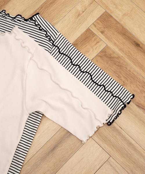 flower（フラワー）の「ブロッサムハーフトップ（Tシャツ/カットソー・レディース・ピンク/ブラック・FREE）」の16枚目の写真