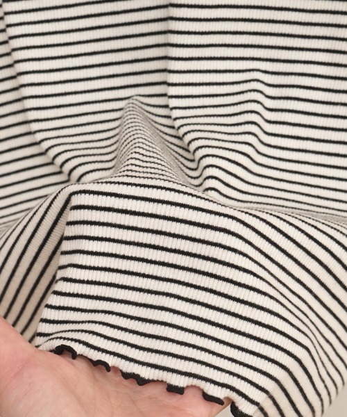 flower（フラワー）の「ブロッサムハーフトップ（Tシャツ/カットソー・レディース・ピンク/ブラック・FREE）」の7枚目の写真