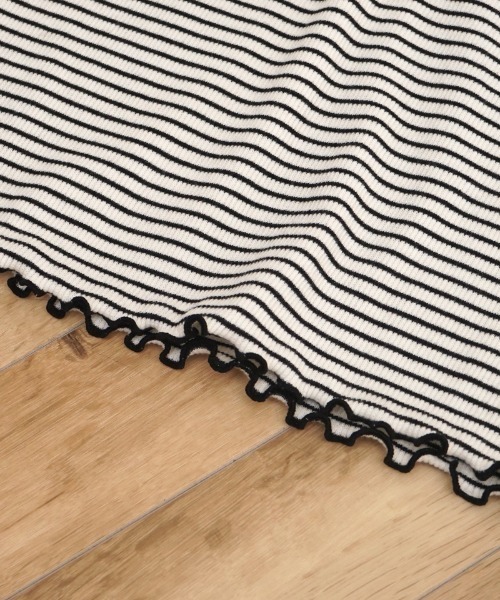 flower（フラワー）の「ブロッサムハーフトップ（Tシャツ/カットソー・レディース・ピンク/ブラック・FREE）」の12枚目の写真