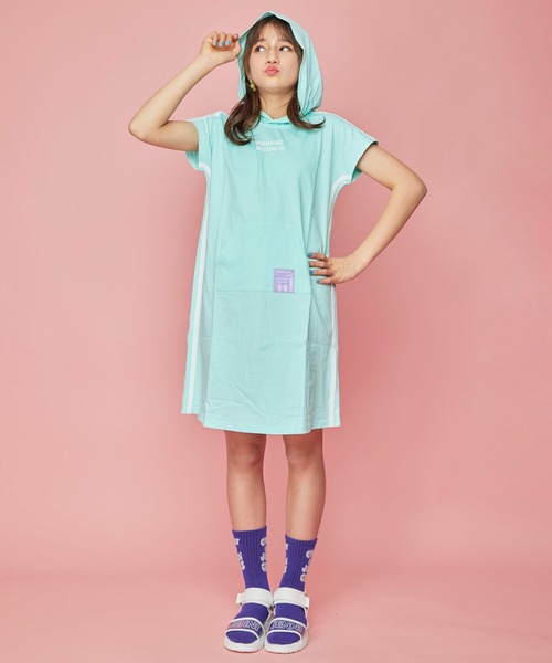 JENNI love(ジェニィラブ)の「防蚊サイドラインパーカーワンピ(ワンピース・キッズ・ブラック/ミント・130cm/160cm/150cm/140cm)」の8枚目の写真