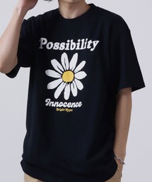 MODISH GAZE プリント半袖Tシャツ デイジープリント Possibility