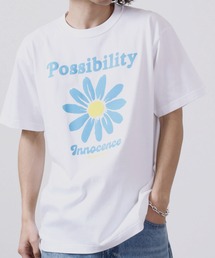 MODISH GAZE プリント半袖Tシャツ デイジープリント Possibility