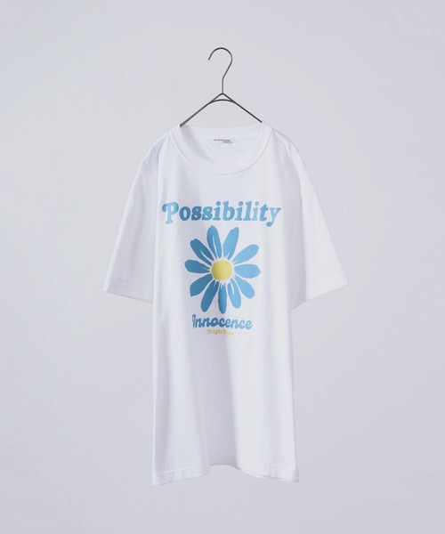 MODISH GAZE(モディシュガゼ)の「MODISH GAZE プリント半袖Tシャツ デイジープリント Possibility(Tシャツ/カットソー・メンズ・ネイビー/ブラック/ホワイト・M/XL/L)」の13枚目の写真
