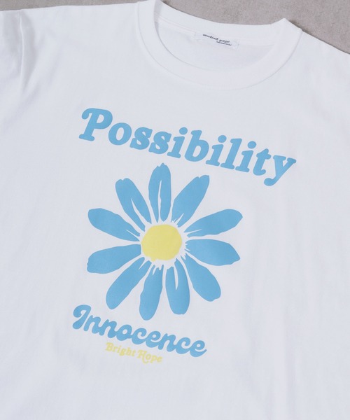 MODISH GAZE(モディシュガゼ)の「MODISH GAZE プリント半袖Tシャツ デイジープリント Possibility(Tシャツ/カットソー・メンズ・ネイビー/ブラック/ホワイト・M/XL/L)」の12枚目の写真