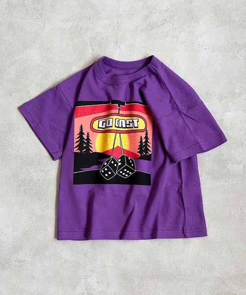 Life Support Products(ライフサポートプロダクツ)の「デイリープリントTee(80~150cm)(Tシャツ/カットソー・キッズ・杢グレー/ライトピンク/ダークブルー/ブラック/ベージュ/オレンジ/バイオレット/ホワイト/レッド/ブルー/ライトグリーン/アイボリー/イエロー/オフホワイト/グリーン/パープル/チャコール/ネイビー/ライトブルー/ブラウン・95/140/120/90/150/130/80/100/110)」の16枚目の写真