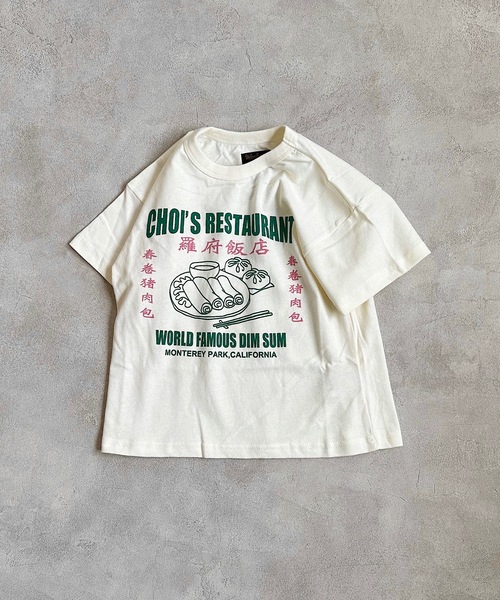 Life Support Products(ライフサポートプロダクツ)の「デイリープリントTee(80~150cm)(Tシャツ/カットソー・キッズ・杢グレー/ライトピンク/ダークブルー/ブラック/ベージュ/オレンジ/バイオレット/ホワイト/レッド/ブルー/ライトグリーン/アイボリー/イエロー/オフホワイト/グリーン/パープル/チャコール/ネイビー/ライトブルー/ブラウン・95/140/120/90/150/130/80/100/110)」の3枚目の写真