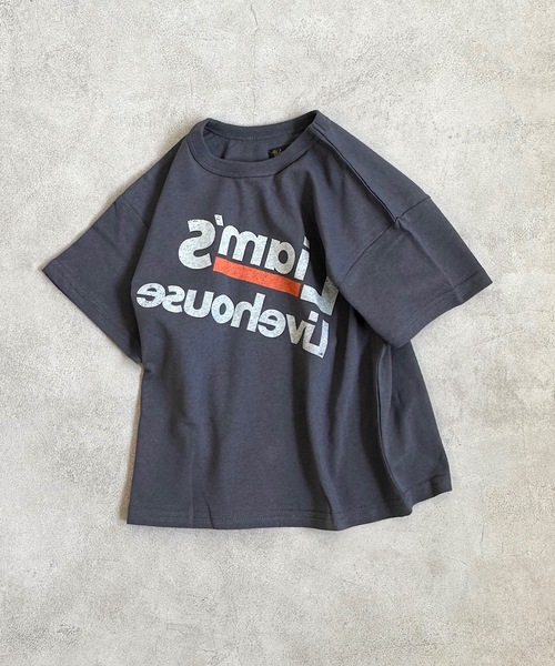 Life Support Products(ライフサポートプロダクツ)の「デイリープリントTee(80~150cm)(Tシャツ/カットソー・キッズ・杢グレー/ライトピンク/ダークブルー/ブラック/ベージュ/オレンジ/バイオレット/ホワイト/レッド/ブルー/ライトグリーン/アイボリー/イエロー/オフホワイト/グリーン/パープル/チャコール/ネイビー/ライトブルー/ブラウン・95/140/120/90/150/130/80/100/110)」の7枚目の写真