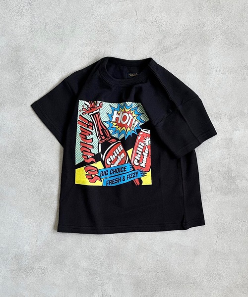 Life Support Products(ライフサポートプロダクツ)の「デイリープリントTee(80~150cm)(Tシャツ/カットソー・キッズ・杢グレー/ライトピンク/ダークブルー/ブラック/ベージュ/オレンジ/バイオレット/ホワイト/レッド/ブルー/ライトグリーン/アイボリー/イエロー/オフホワイト/グリーン/パープル/チャコール/ネイビー/ライトブルー/ブラウン・95/140/120/90/150/130/80/100/110)」の5枚目の写真