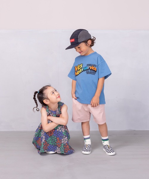 Life Support Products(ライフサポートプロダクツ)の「デイリープリントTee(80~150cm)(Tシャツ/カットソー・キッズ・杢グレー/ライトピンク/ダークブルー/ブラック/ベージュ/オレンジ/バイオレット/ホワイト/レッド/ブルー/ライトグリーン/アイボリー/イエロー/オフホワイト/グリーン/パープル/チャコール/ネイビー/ライトブルー/ブラウン・95/140/120/90/150/130/80/100/110)」の21枚目の写真