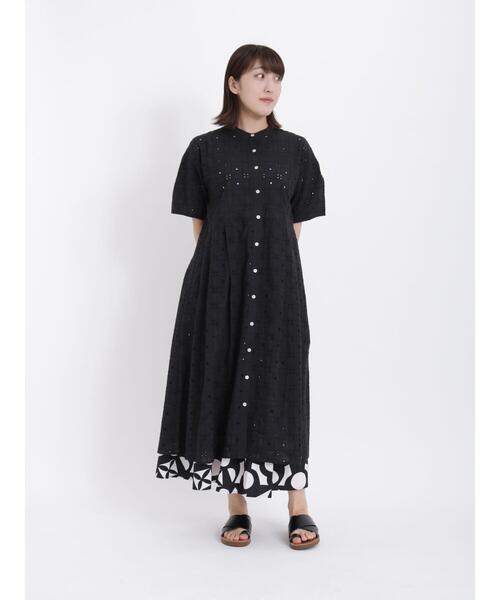 sm2rhythm（サマンサモスモスリズム）の「幾何学柄刺繍ワンピース（ワンピース・レディース・ブラック/オフホワイト/ブルー・F）」の17枚目の写真