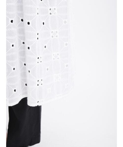 sm2rhythm（サマンサモスモスリズム）の「幾何学柄刺繍ワンピース（ワンピース・レディース・ブラック/オフホワイト/ブルー・F）」の8枚目の写真
