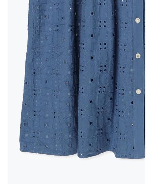 sm2rhythm（サマンサモスモスリズム）の「幾何学柄刺繍ワンピース（ワンピース・レディース・ブラック/オフホワイト/ブルー・F）」の9枚目の写真