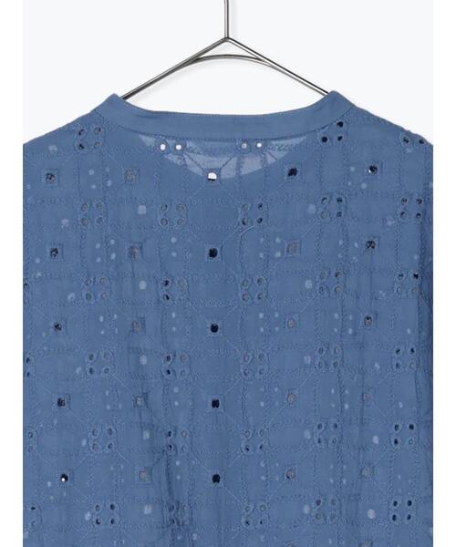 sm2rhythm（サマンサモスモスリズム）の「幾何学柄刺繍ワンピース（ワンピース・レディース・ブラック/オフホワイト/ブルー・F）」の15枚目の写真