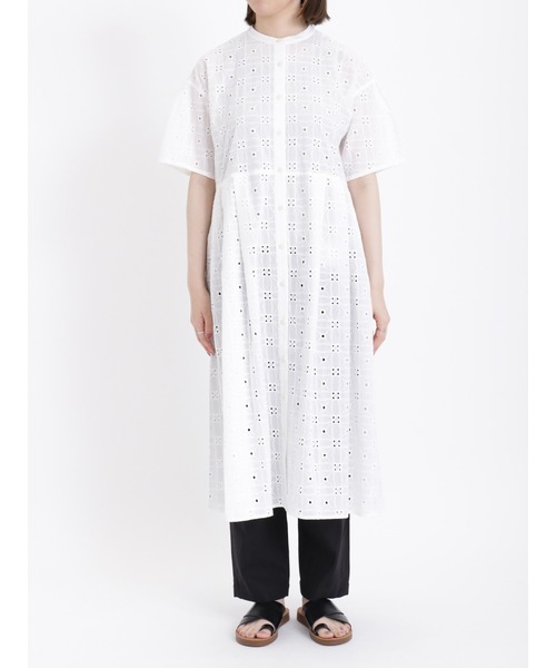 sm2rhythm（サマンサモスモスリズム）の「幾何学柄刺繍ワンピース（ワンピース・レディース・ブラック/オフホワイト/ブルー・F）」の11枚目の写真