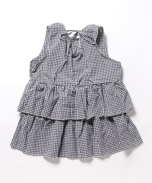 LADY LIKE(レディライク)の「バックリボンティアードチュニック(シャツ/ブラウス・レディース・ブラック/ホワイト/ホワイト×ブラック・M)」の9枚目の写真