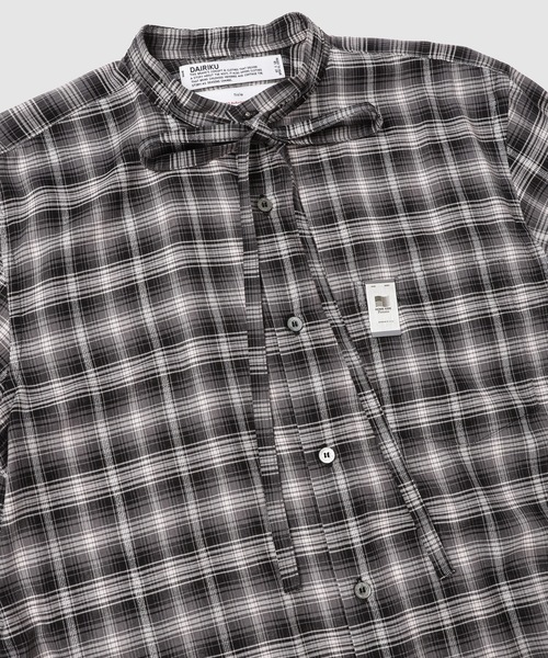 DAIRIKU（ダイリク）の「Ribbon Tie Check Shirt（シャツ/ブラウス