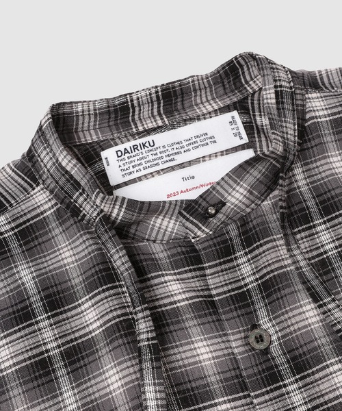 DAIRIKU（ダイリク）の「Ribbon Tie Check Shirt（シャツ/ブラウス