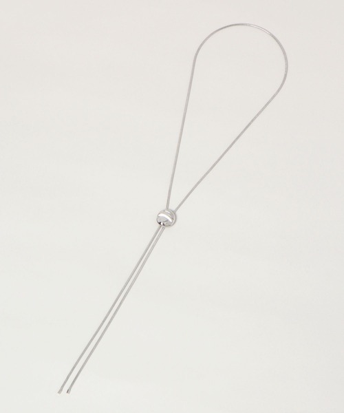 RAGEBLUE（レイジブルー）の「メタルトップループタイ（ネックレス・メンズ・ホワイト/その他1・FREE）」の3枚目の写真