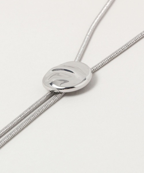 RAGEBLUE（レイジブルー）の「メタルトップループタイ（ネックレス・メンズ・ホワイト/その他1・FREE）」の5枚目の写真