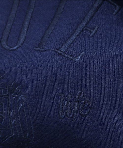 OUTLET(アウトレット)の「【CIAOPANIC TYPY】カレッジ刺繍スエットプルオーバー(Tシャツ/カットソー・レディース・ネイビー・FREE)」の9枚目の写真