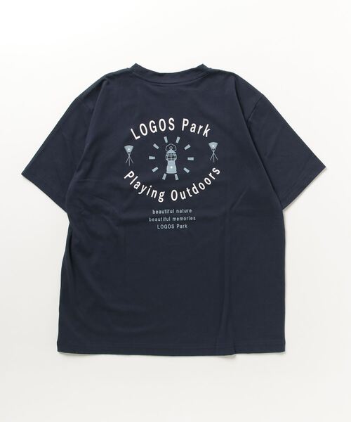 LOGOS park(ロゴスパーク)の「LOGOS PARK ロゴス パ―ク アウトドアバックプリント半袖Tシャツ(Tシャツ/カットソー・メンズ・カーキ/ネイビー/ホワイト・M/L)」の14枚目の写真