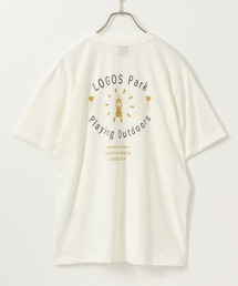 LOGOS PARK ロゴス パ―ク アウトドアバックプリント半袖Tシャツ