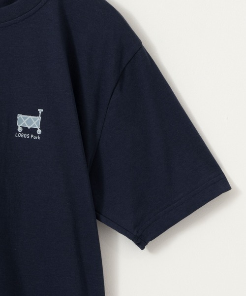 LOGOS park(ロゴスパーク)の「LOGOS PARK ロゴス パ―ク アウトドアバックプリント半袖Tシャツ(Tシャツ/カットソー・メンズ・カーキ/ネイビー/ホワイト・M/L)」の8枚目の写真