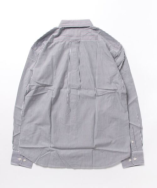 OUTDOOR PRODUCTS(アウトドアプロダクツ)の「【OUTDOOR PRODUCTS/アウトドアプロダクツ】 リラックスストライプシャツ ボタンダウン 長袖 オーバーサイズ/ビッグシルエット(シャツ/ブラウス・メンズ・ブラック/ブルー・LARGE/X-LARGE/MEDIUM)」の3枚目の写真
