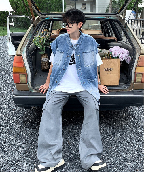 peace minus one デニムベスト the inner peace denim vest – YZ