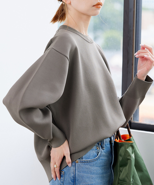 JOURNAL STANDARD(ジャーナルスタンダード)の「ウォッシャブルバナナスリーブプルオーバー(ニット/セーター・レディース・チャコールグレー/ブラック/ピンク・FREE)」の3枚目の写真