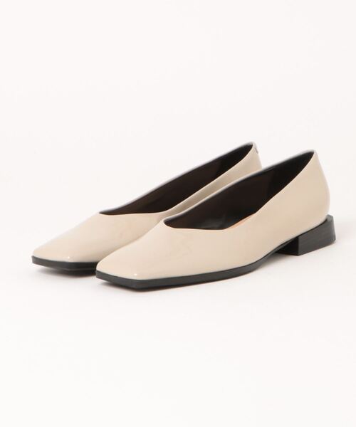 FABIO RUSCONI（ファビオルスコーニ）の「【FABIO RUSCONI】スクエアトウVカットカッターシューズ(F31508)（パンプス・レディース・グリーン/ブラック/クリアブラック/ベージュ・39/36/37/38/35）」の6枚目の写真