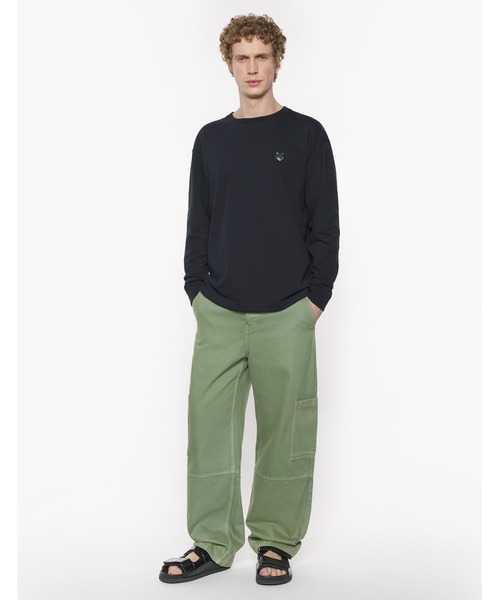 Maison Kitsune(メゾンキツネ)の「BOLD FOX HEAD PATCH COMFORT LONG SLEEVES TEE SHIRT(Tシャツ/カットソー・メンズ・グリーン系その他/ブラック・S/M/L/XL/XS)」の3枚目の写真