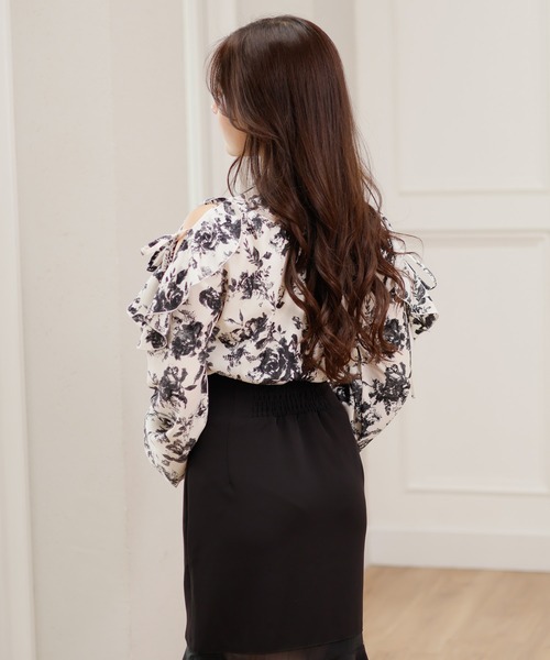 LIPSERVICE（リップサービス）の「2wayリボンオープンショルダーブラウス（シャツ/ブラウス・レディース・アイボリー/その他1/ピンクベージュ・FREE）」の16枚目の写真