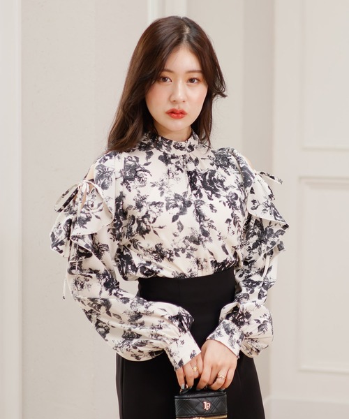 LIPSERVICE（リップサービス）の「2wayリボンオープンショルダーブラウス（シャツ/ブラウス・レディース・アイボリー/その他1/ピンクベージュ・FREE）」の18枚目の写真