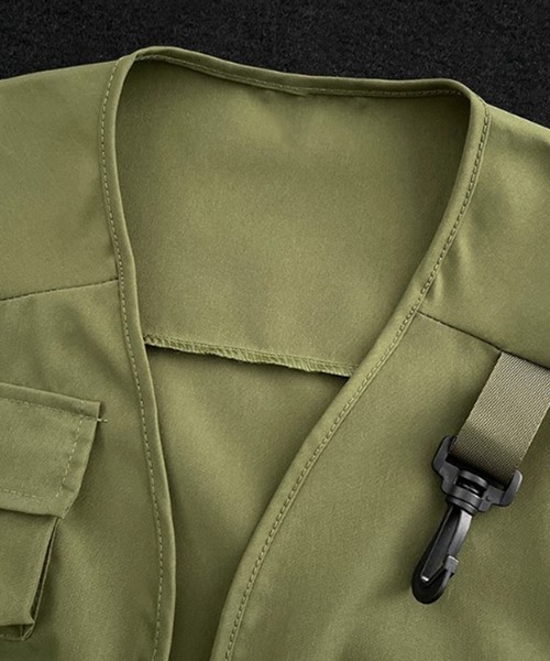 BENDER TOKYO(ベンダートウキョウ)の「【BENDER TOKYO】ユーティリティポケット ミリタリーベスト(ベスト・メンズ・ブラック/オリーブ・M/L)」の7枚目の写真