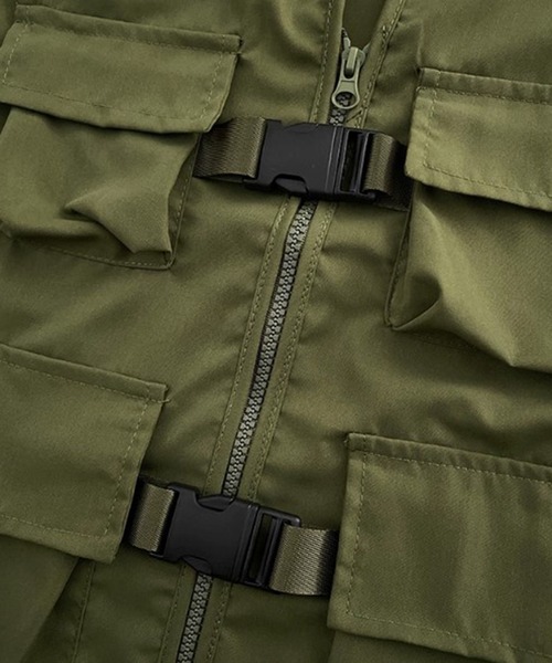 BENDER TOKYO(ベンダートウキョウ)の「【BENDER TOKYO】ユーティリティポケット ミリタリーベスト(ベスト・メンズ・ブラック/オリーブ・M/L)」の8枚目の写真