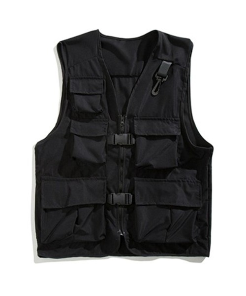 BENDER TOKYO(ベンダートウキョウ)の「【BENDER TOKYO】ユーティリティポケット ミリタリーベスト(ベスト・メンズ・ブラック/オリーブ・M/L)」の19枚目の写真