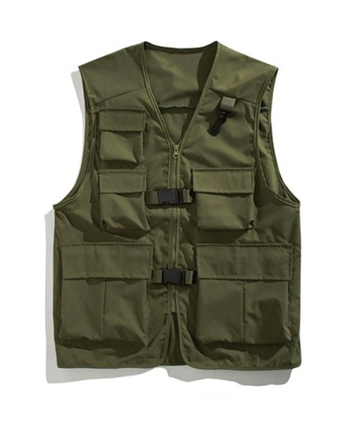 BENDER TOKYO(ベンダートウキョウ)の「【BENDER TOKYO】ユーティリティポケット ミリタリーベスト(ベスト・メンズ・ブラック/オリーブ・M/L)」の21枚目の写真