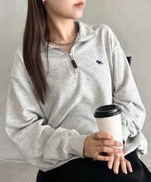 POLO CHAMPS（ポロチャンプス）の「【POLO CHAMPS/ポロチャンプス】 別注 ハーフジップ ワンポイント刺繍 スウェット（スウェット）」