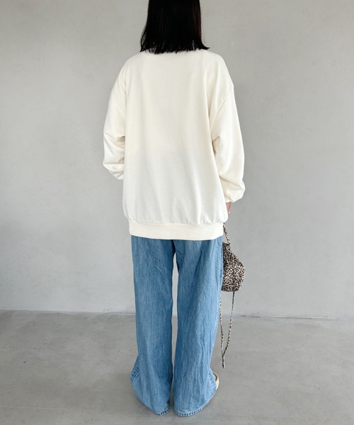 POLOCHAMPS(ポロチャンプス)の「【POLOCHAMPS/ポロチャンプス】 別注 ハーフジップ ワンポイント刺繍 スウェット(スウェット・レディース・グレー/ブラック/ベージュ/アイボリー・FREE)」の10枚目の写真